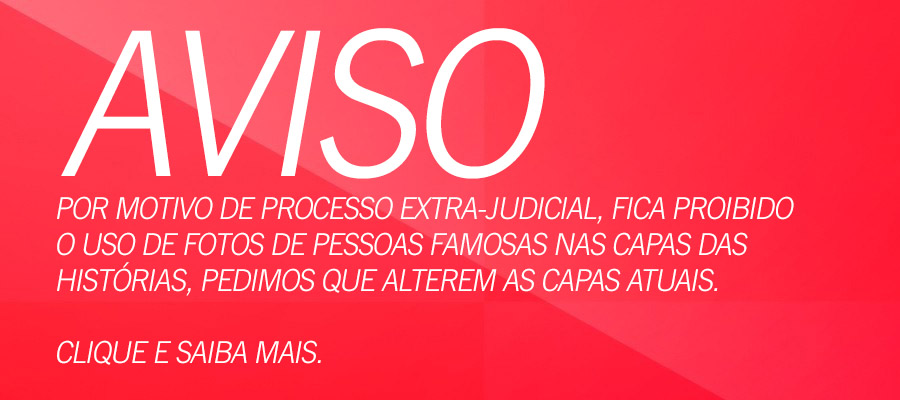 Aviso: proibição de capas com pessoas famosas
